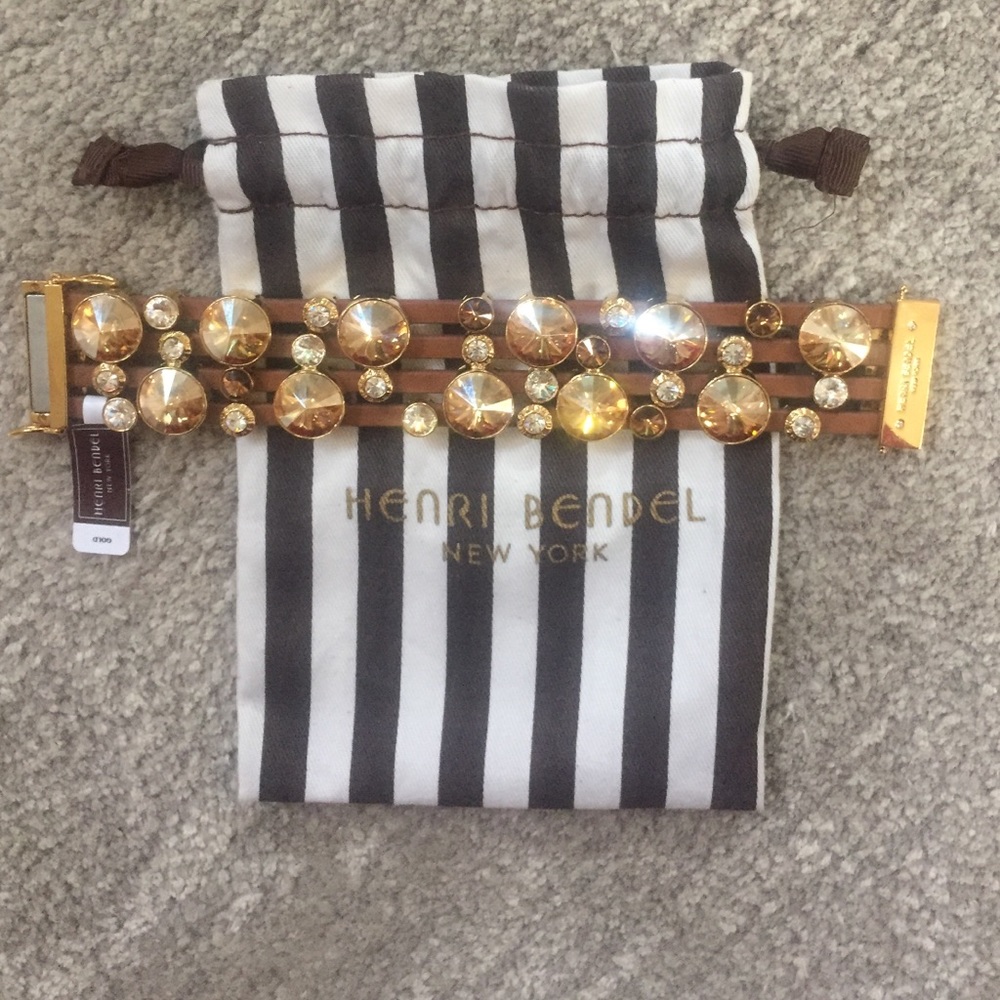 Henri Bendel On Point Leather Soft Cuff